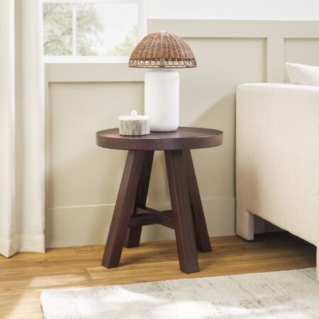 SK Modern Farmhouse Easy Assembly 18 Side Table