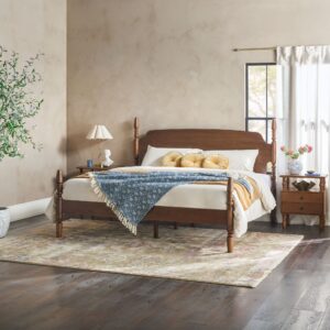 Traditional Vivienne Easy Assembly Solid Wood Bed