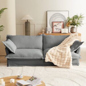 Modern Comfy Pillow Top Loveseat Sofa