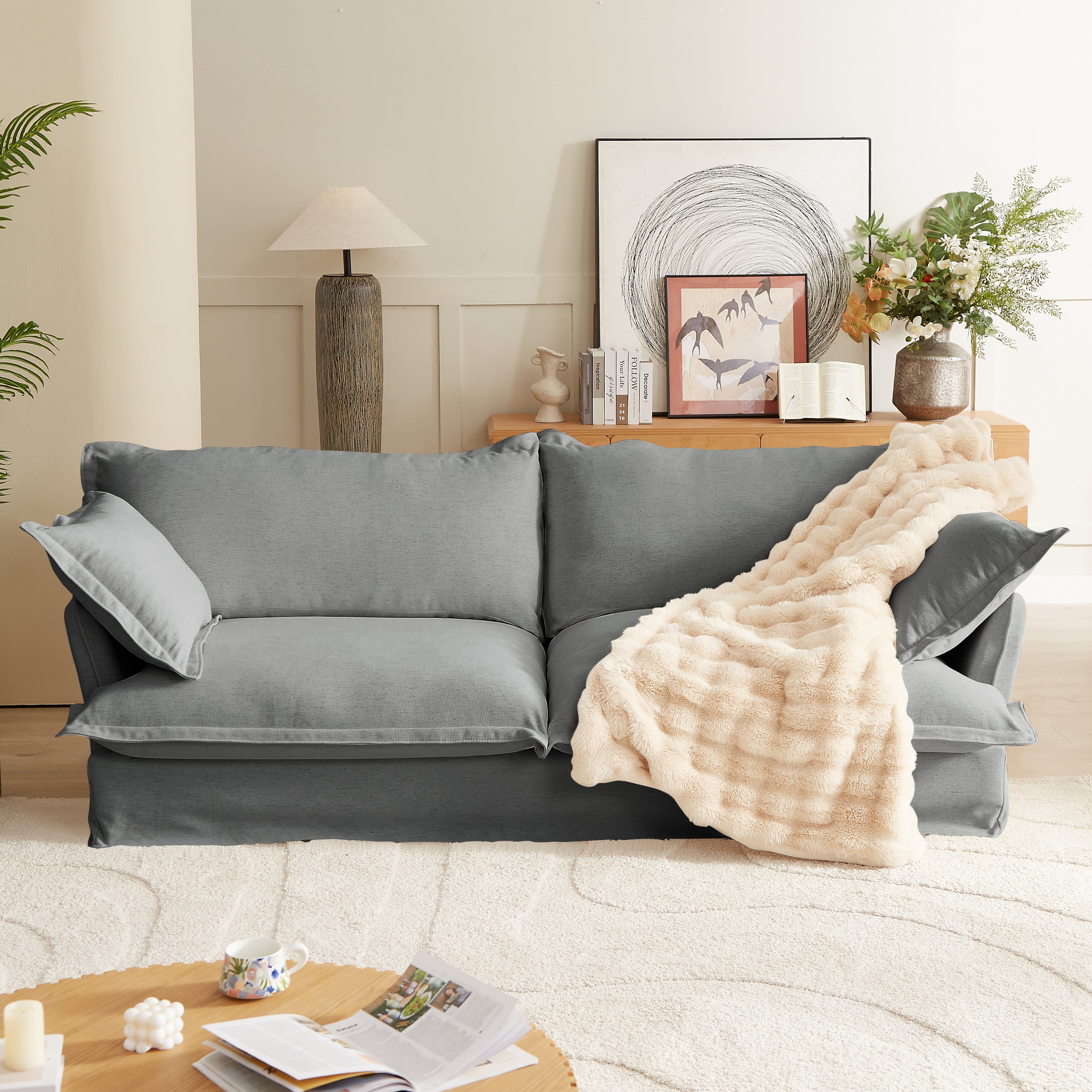 Walker_Edison_87.4_Modern_Comfy_Upholstered_Sofa_Cloud_Couch_Deep_Seat_Couches_with_Multiple_Large_Soft_Pillows_Three_people_couch_for_Living_Room_Bedroom_Apartment_Office_Grey Walker_Edison_87.4_Modern_Comfy_Upholstered_Sofa_Cloud_Couch_Deep_Seat_Couches_with_Multiple_Large_Soft_Pillows_Three_people_couch_for_Living_Room_Bedroom_Apartment_Office_Grey