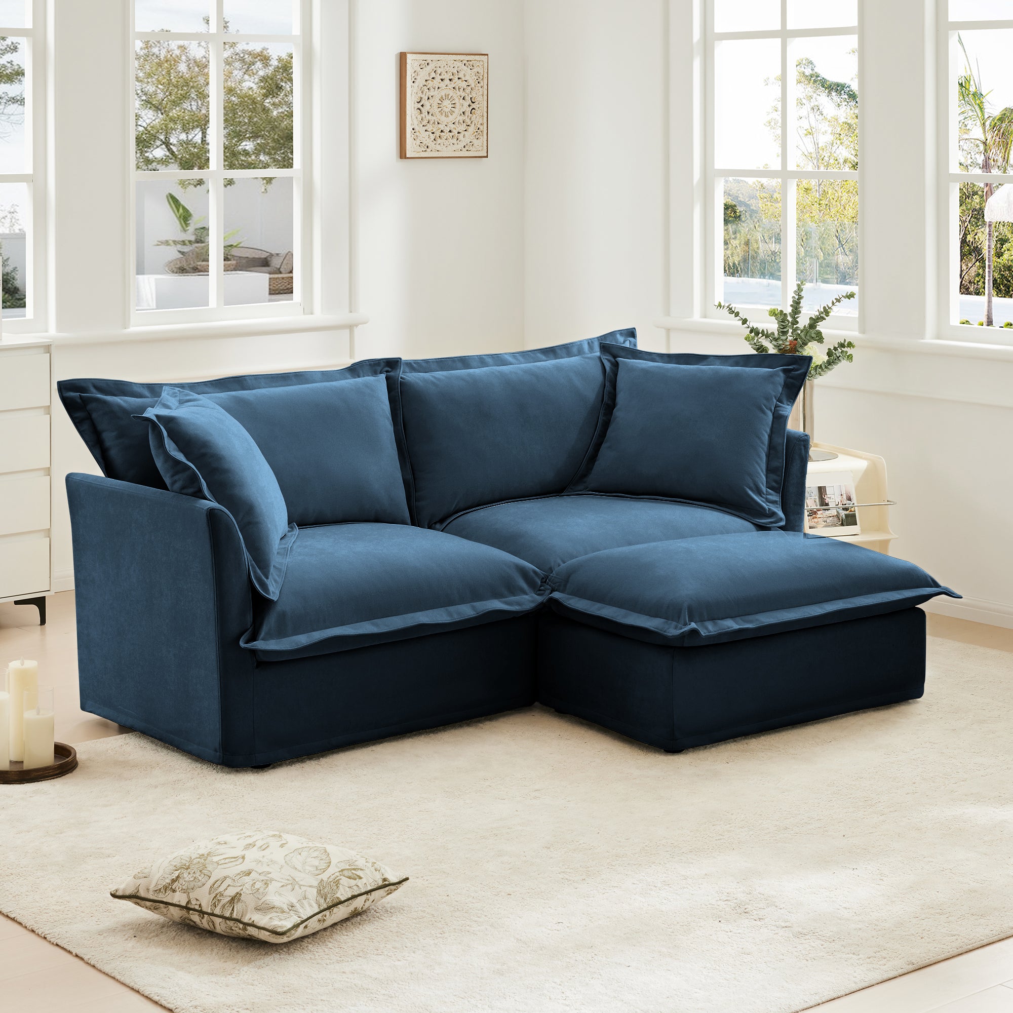 Walker_Edison_Slipcovered_Sectional_2_Seater_Sofa_Couch_with_Convertible_Ottoman_Wide_and_Deep_Seat_L_Shaped_Sofa_with_Detachable_Cover_and_Soft_Multiple_Big_Pillows_Chenille_Fabric_Blue Walker_Edison_Slipcovered_Sectional_2_Seater_Sofa_Couch_with_Convertible_Ottoman_Wide_and_Deep_Seat_L_Shaped_Sofa_with_Detachable_Cover_and_Soft_Multiple_Big_Pillows_Chenille_Fabric_Blue